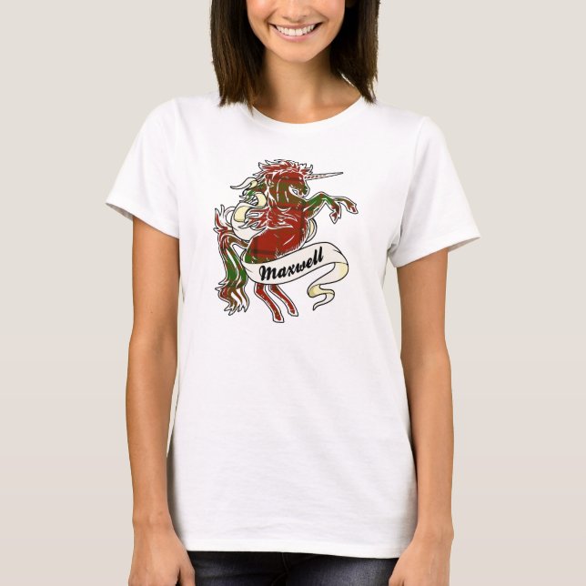 Maxwell Tartan Unicorn T-Shirt (Front)