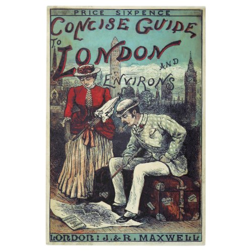 Maxwells Concise Guide to LONDON 1885 Metal Print