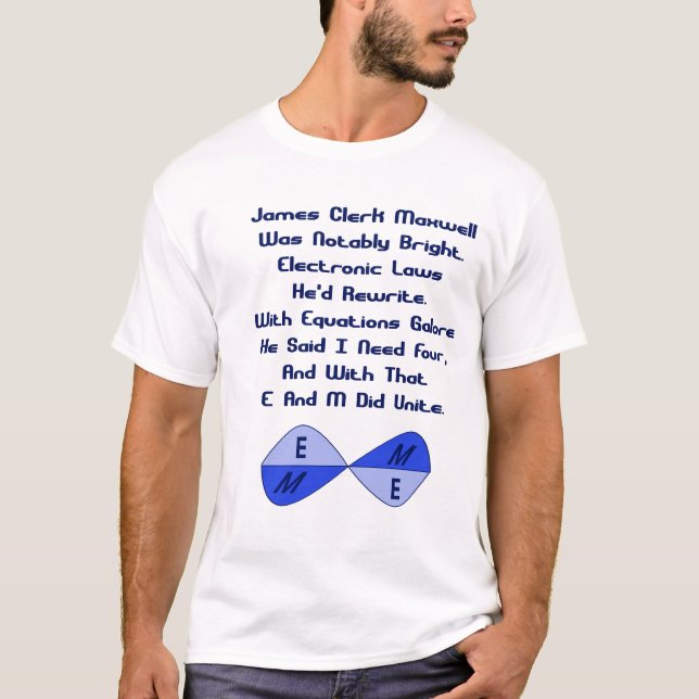 Maxwell's Equations T-Shirt (Front)