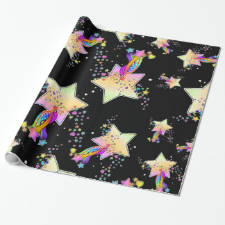 Maxxed Pop Art Star Lamps Wrapping Paper