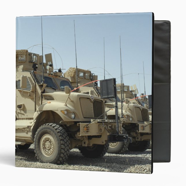 MaxxPro Mine Resistant Ambush Protected vehicle 3 Ring Binder (Front/Inside)