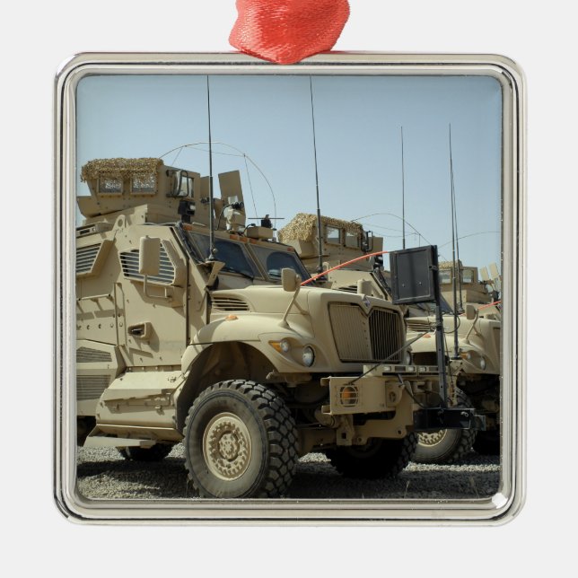 MaxxPro Mine Resistant Ambush Protected vehicle Metal Ornament (Front)