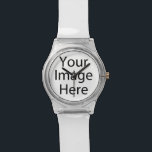 May28th Round Glossy Watch<br><div class="desc">Personalize your own May28th watch! Click the Customize button to insert your own artwork, design, or images to make a one-of-a-kind watch. Try adding text using awesome fonts and view a preview of your design! Our easy to customize watch has no minimum order & is custom made after you order....</div>