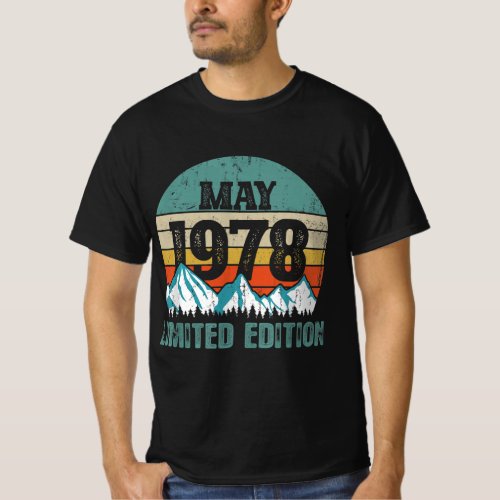 May 1978 Limited Edition Birthday Gift T_Shirt