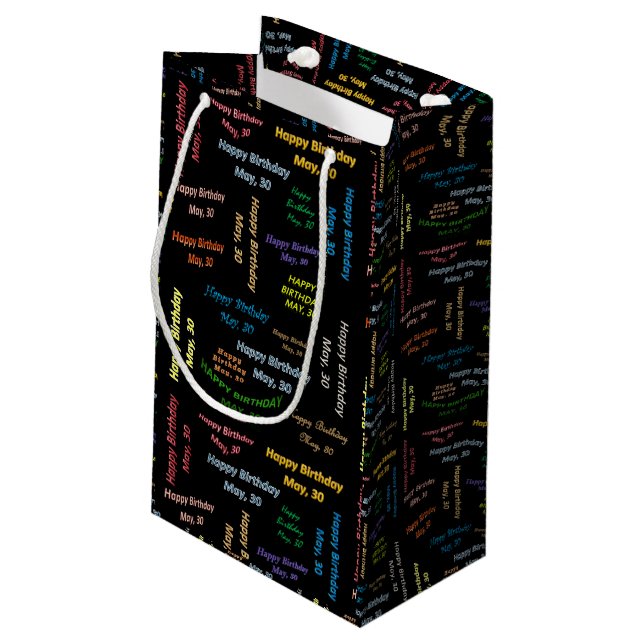 May, 30 Birthday Gift Bag (Back Angled)