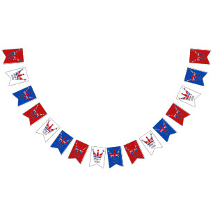 May 6 2023 Crown King Charles Coronation Bunting Flags