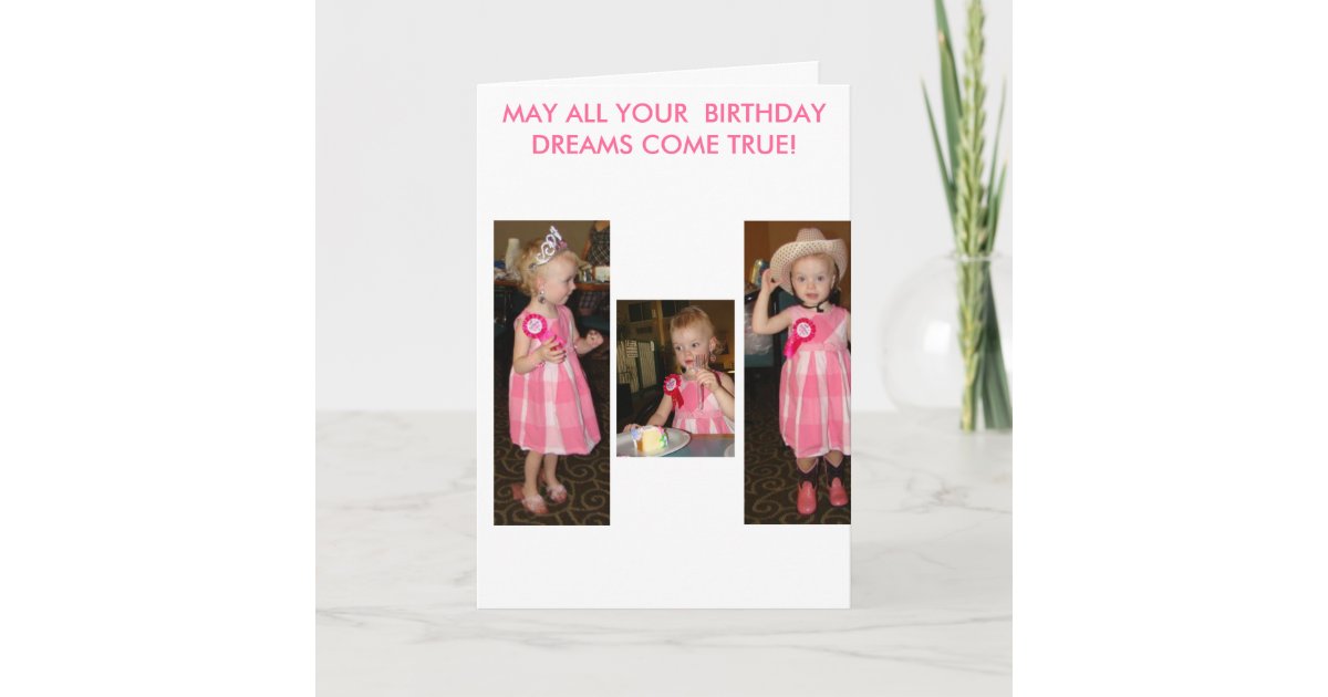 May All Your Birthday Dreams Come True! Card | Zazzle