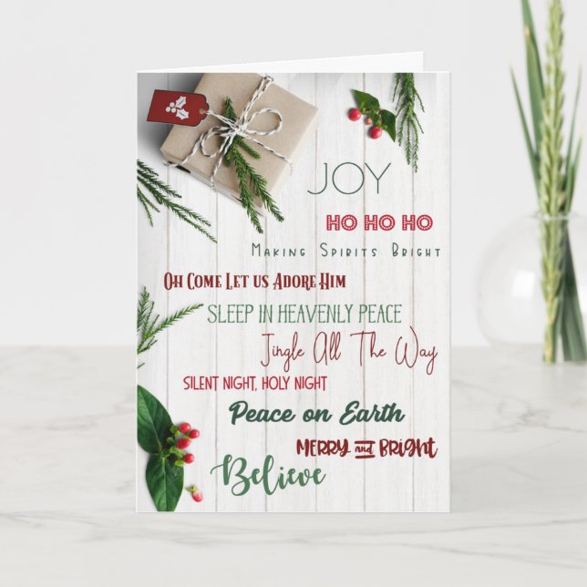 MAY "ALL" YOUR CHRISTMAS WISHES COME TRUE CARD (Front)