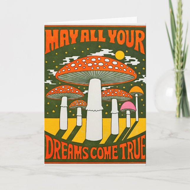 May All Your Dreams Come True Letterpress Card (Front)