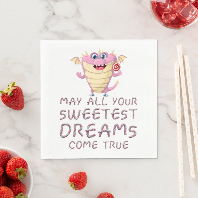May All Your Sweetest Dreams Come True funny Napkins (Insitu)
