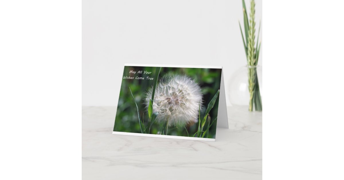 May All Your Wishes Come True Greeting Card | Zazzle