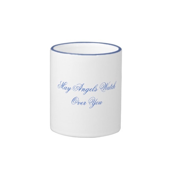 May Angels Watch Over You Saying Mug