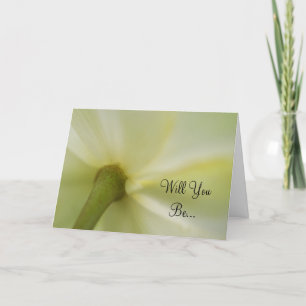 May Apple Flower Blossom Will You Be My Bridesmaid Invitation