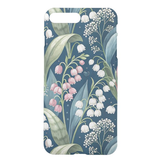 May Birth Flower Botanical Design Uncommon iPhone Case (Back)