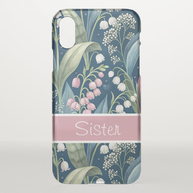 May Birth Flower Botanical Uncommon iPhone Case (Back)