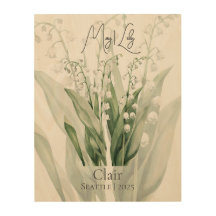 May Birth Flower Lily Botanical Design