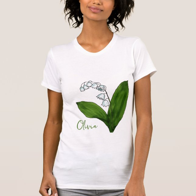 May birth flower Lily of the valley T-Shirt (Front)
