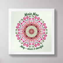 May Birth Flower Personalized Quote Kids Nursery