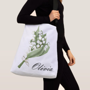 MAY BIRTH MONTH FLOWER CUSTOM TOTE