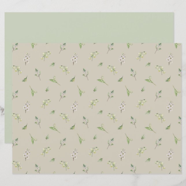 May Birth Month Flower Hawthorn Lily Of The Valley (Front/Back)