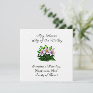 May Birth Month Flower Lily of the Valley Floral