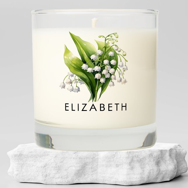 May Birth Month Flower Personalized Gift for Her  Scented Candle (Creator Uploaded)