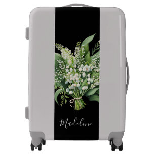 May Birth Month Flower Personalized Name Luggage