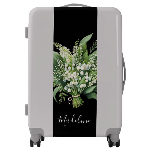 May Birth Month Flower Personalized Name Luggage (Front)