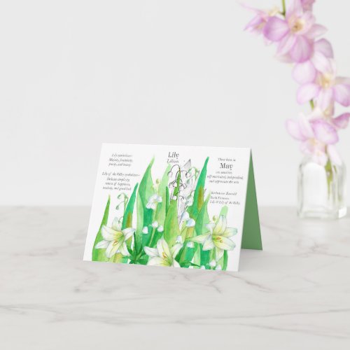 May Birthday Lily Of The Valley Flowers Card