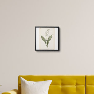 May birthday month Lily of the Valley Botanical Peel And Stick Photo Tile