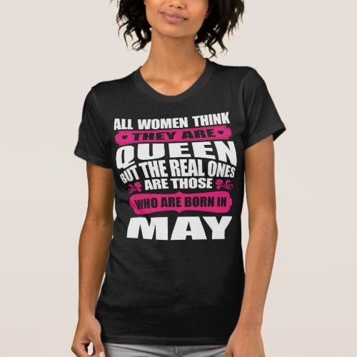 May Birthday Woman T_Shirt