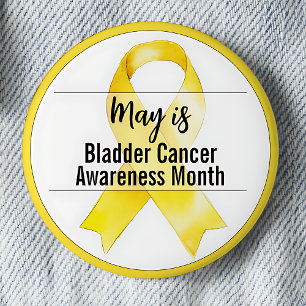 May Bladder Cancer Awareness Month Ribbon Button