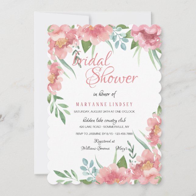 May Blooms #2 Invitation (Front)