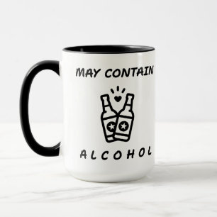 May Contain Alcohol Mug – Funny