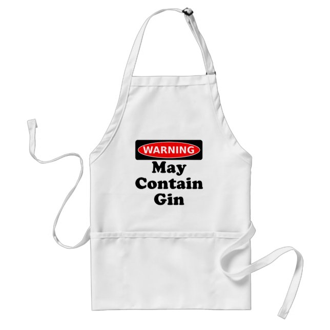 May Contain Gin Adult Apron (Front)