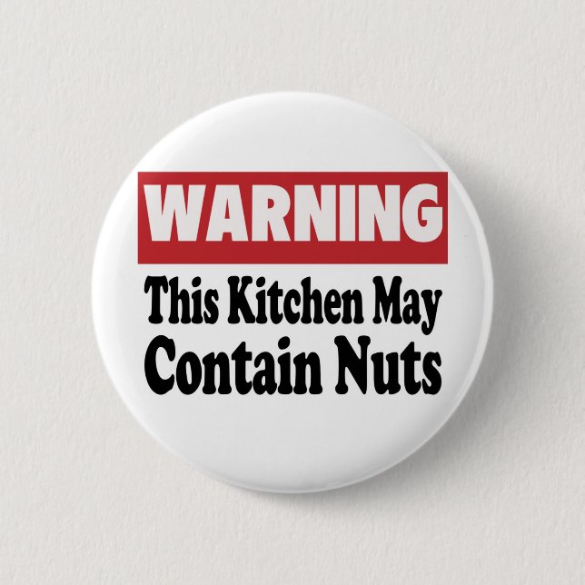 May Contain Nuts Button (Front)