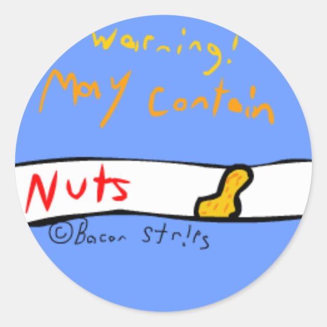 May Contain Nuts Sticker (Front)