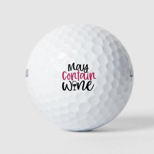 May Contain Wine Golf Balls