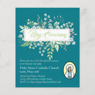May Crowning Invites Virgin Mary Catholic Invites