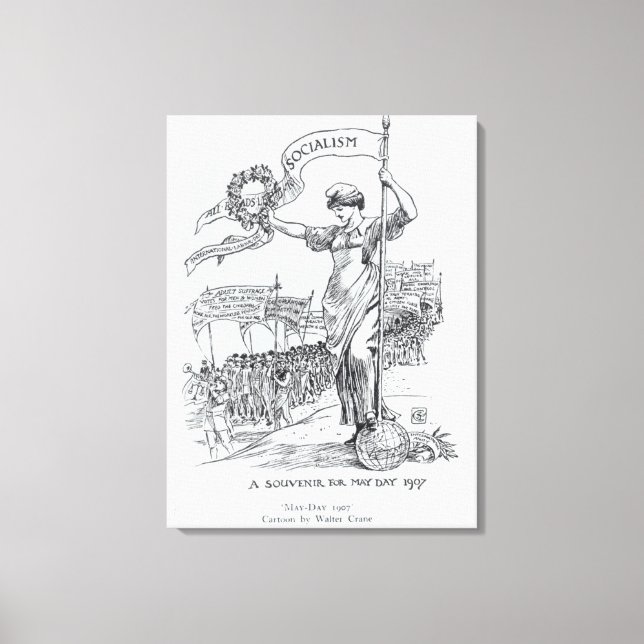 May Day, 1907 Canvas Print (Front)