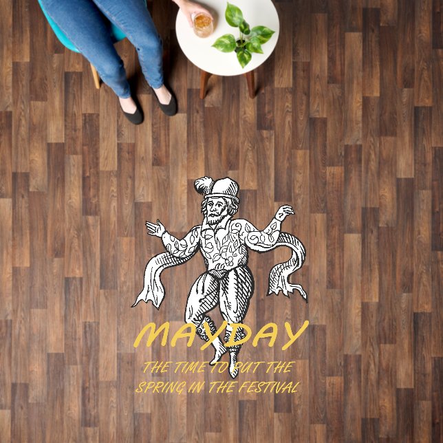 May Day The Time To Put The Spring In The Festival Floor Decals (Floor)