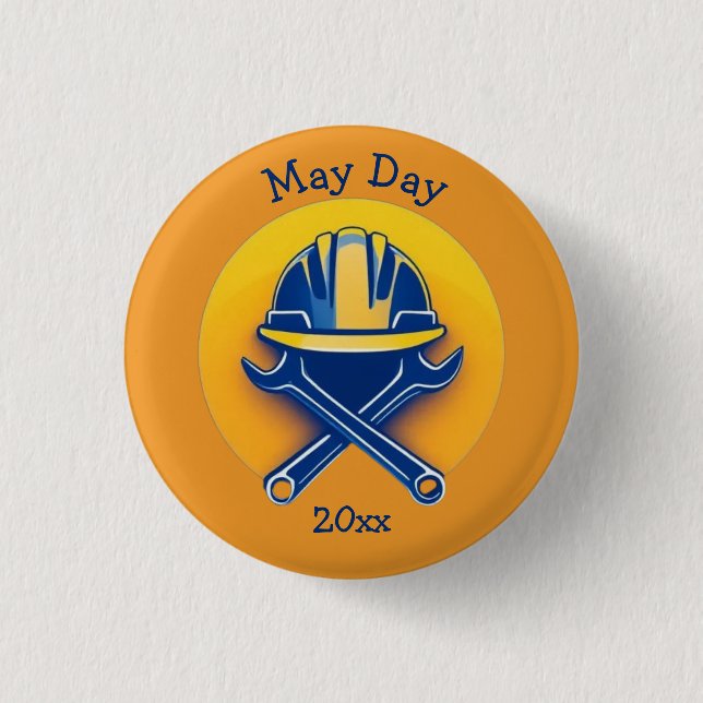 May Day Tools Button (Front)