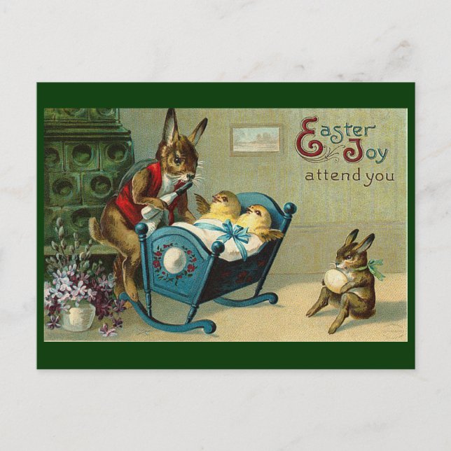 May Easter Joy Attend You Vintage Holiday Postcard (Front)