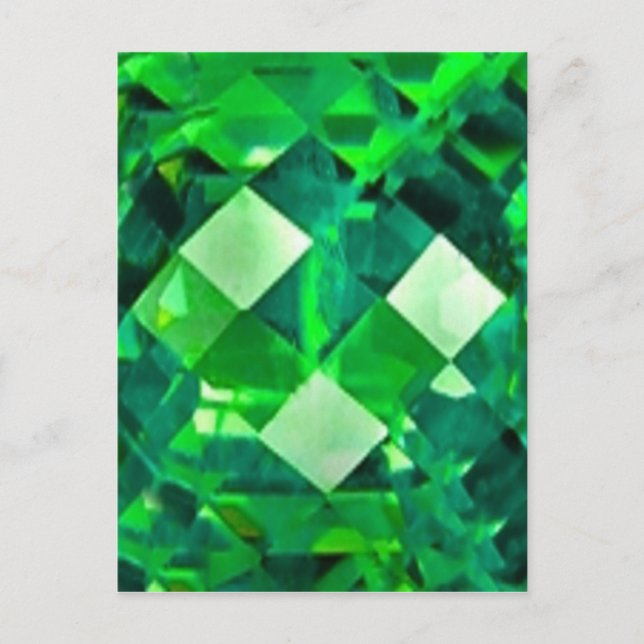 May EMERALD BIRTHSTONE GEM Postcard (Front)