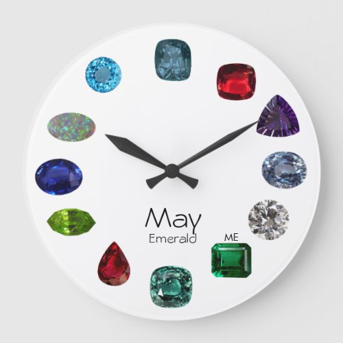 May Emerald Wall Clock