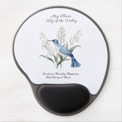 May Flower Lily of the Valley _ Birth Month Gel Mouse Pad