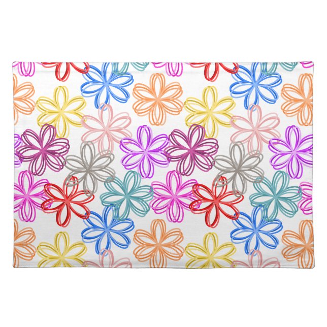 May Flowers  Cloth Placemat (Front)