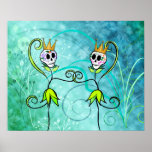 May Flowers Sugar Skull Poster/Print Poster