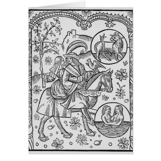 May, from the 'Almanach des Bergers', 1491 (Front)