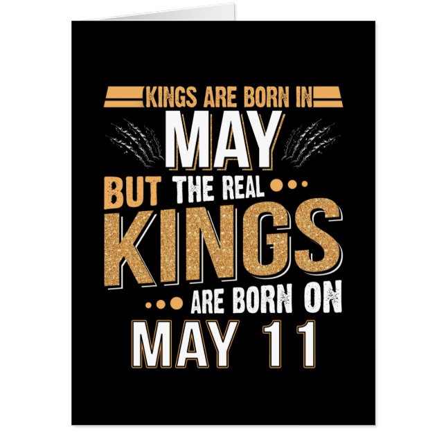 May Gift | Kings Are Born In May - May 11 Card (Front)
